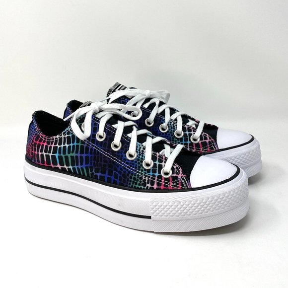 Converse Shoes - Converse Chuck Taylor AS Low Canvas Black Shoes Women's Platform Size 570518C